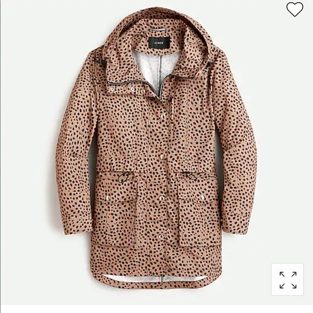 J Crew Perfect Rainjacket NWT Size Large